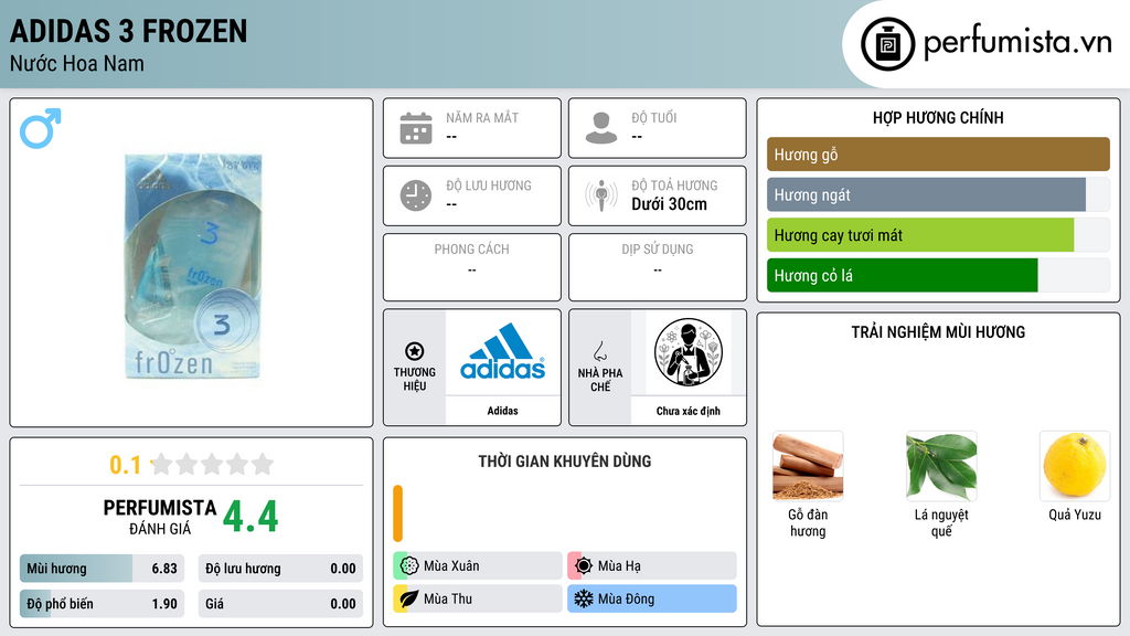 Thông tin chi tiết Adidas 3 Frozen