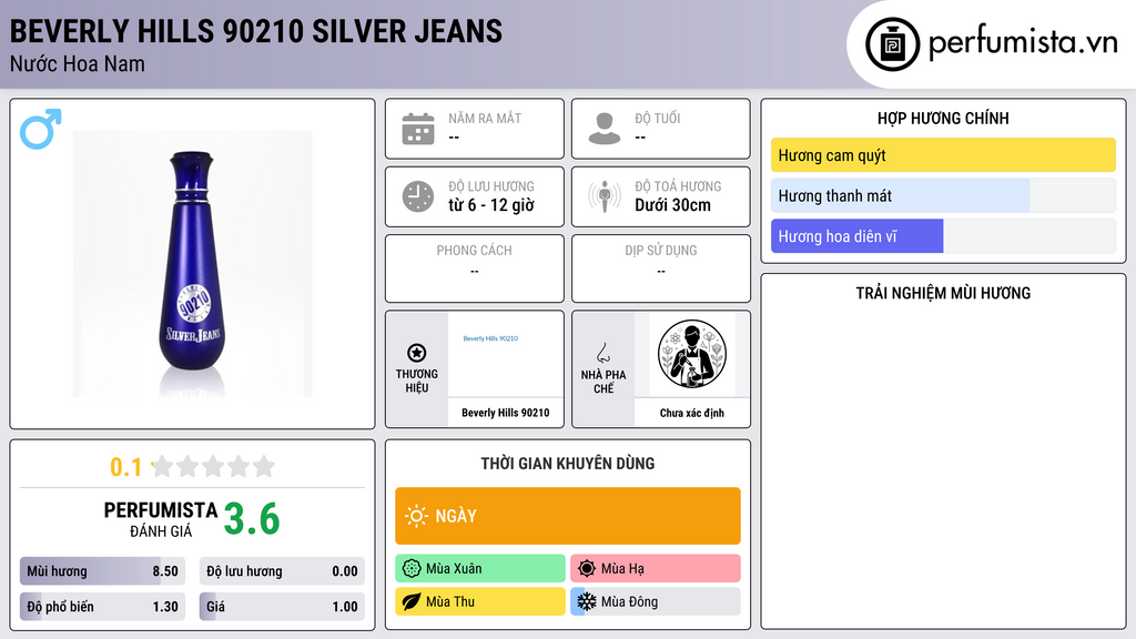 Thông tin chi tiết Beverly Hills 90210 Silver Jeans