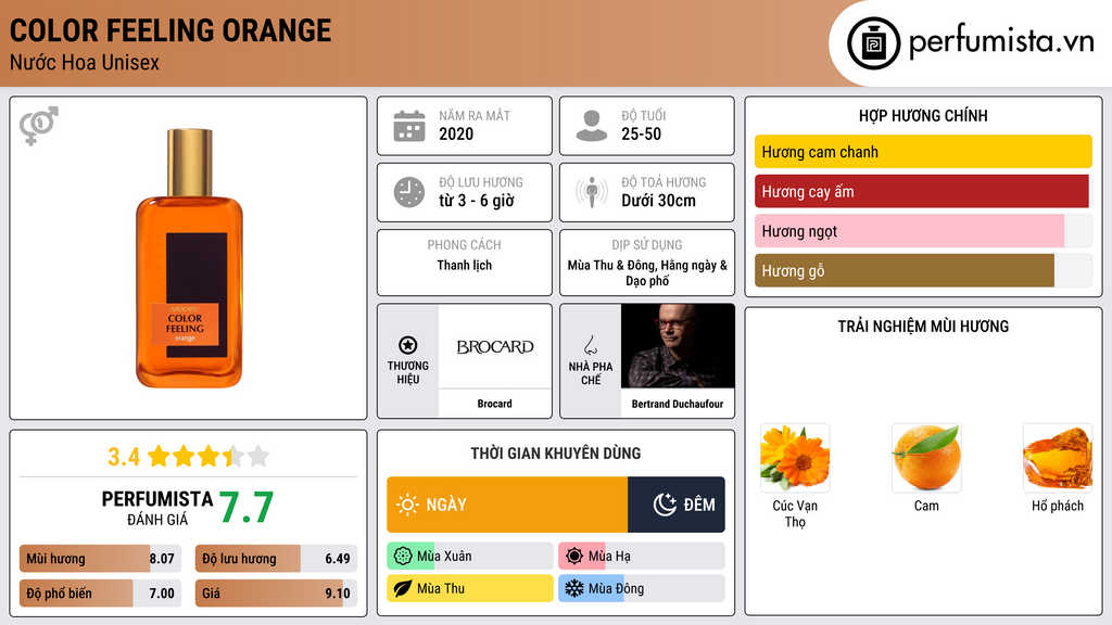 Thông tin chi tiết Color Feeling Orange