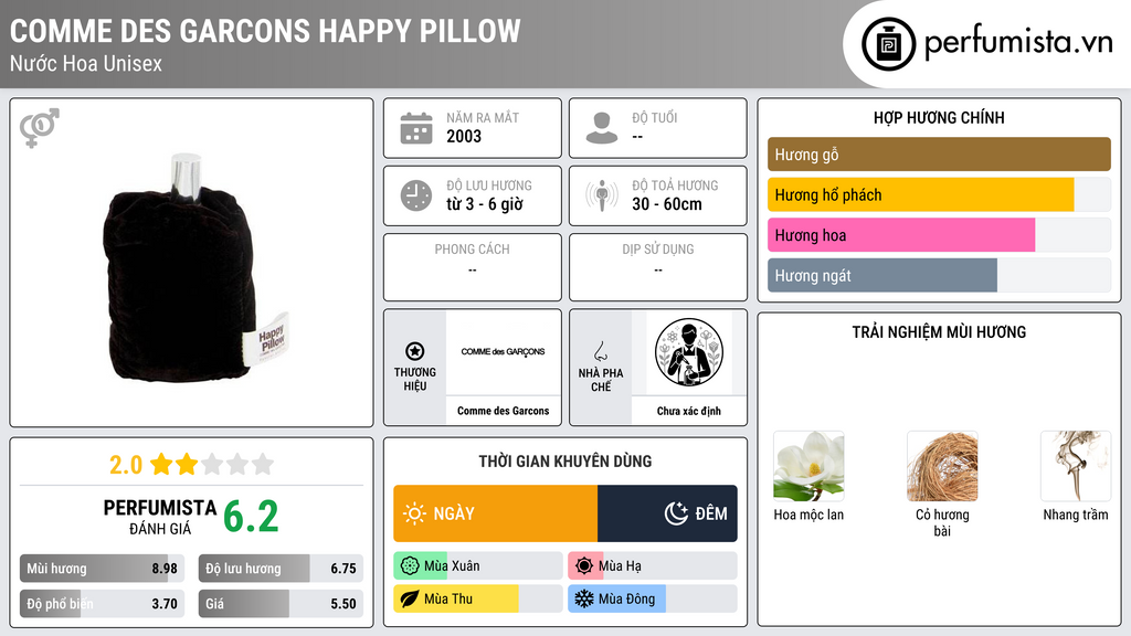 Thông tin chi tiết Comme des Garcons Happy Pillow