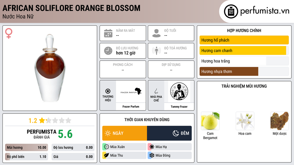 Thông tin chi tiết African Soliflore Orange Blossom