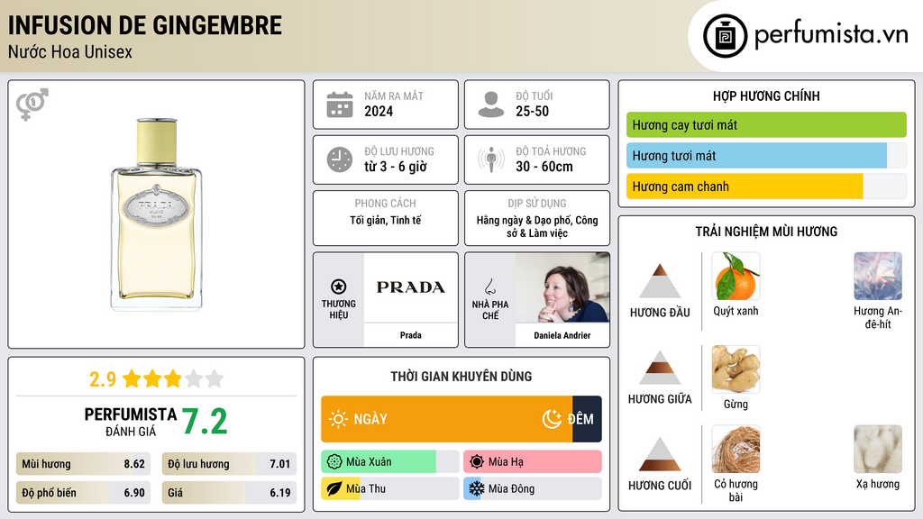 Thông tin chi tiết Infusion de Gingembre