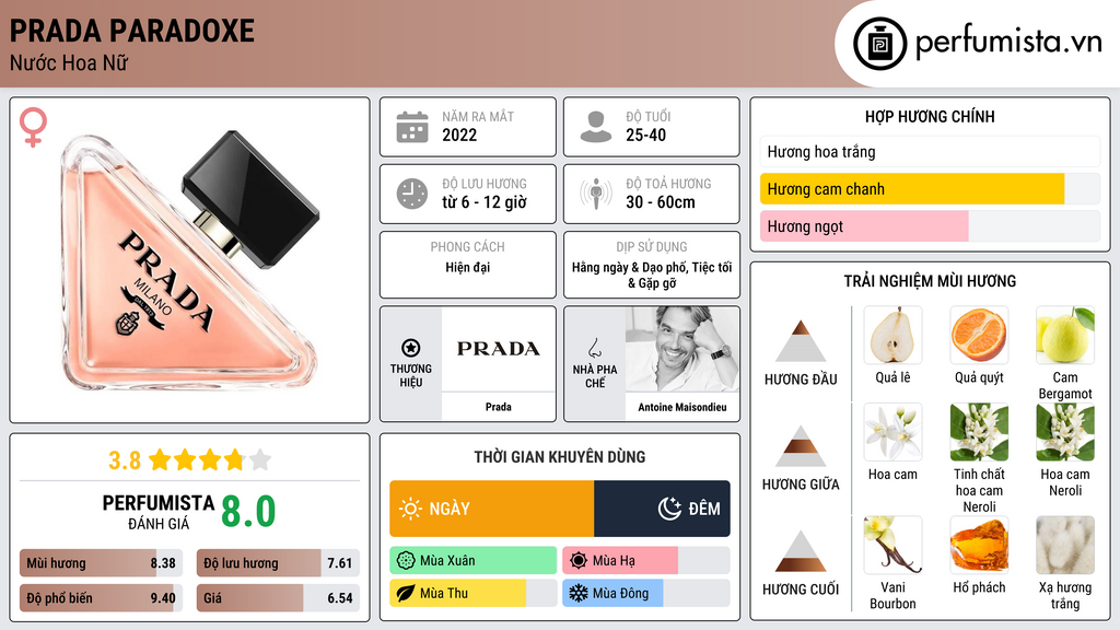 Thông tin chi tiết Prada Paradoxe