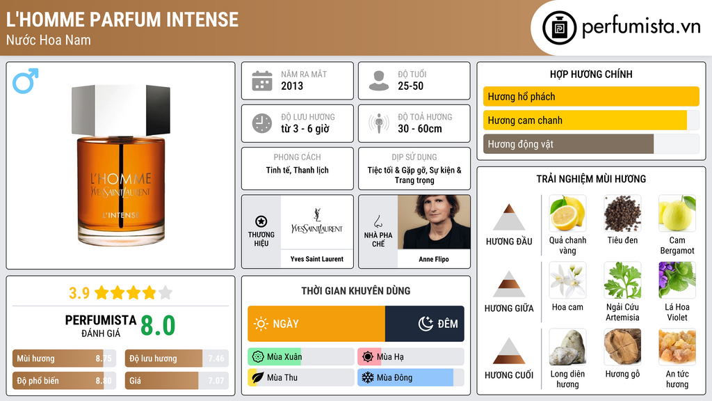 Thông tin chi tiết L'Homme Parfum Intense