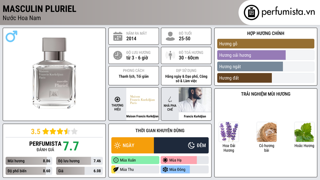 Thông tin chi tiết Masculin Pluriel