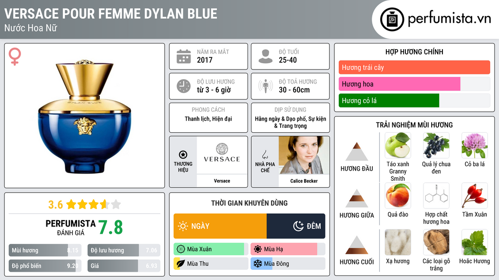 Thông tin chi tiết Versace Pour Femme Dylan Blue