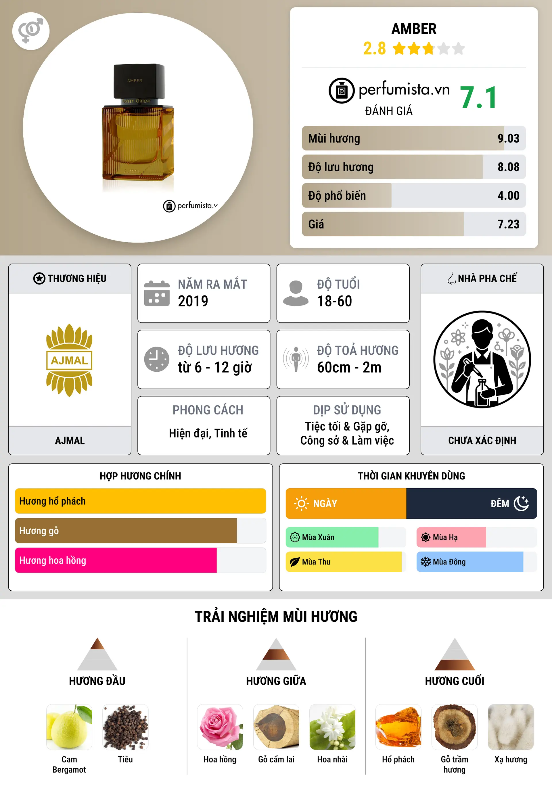 Thông tin chi tiết Amber