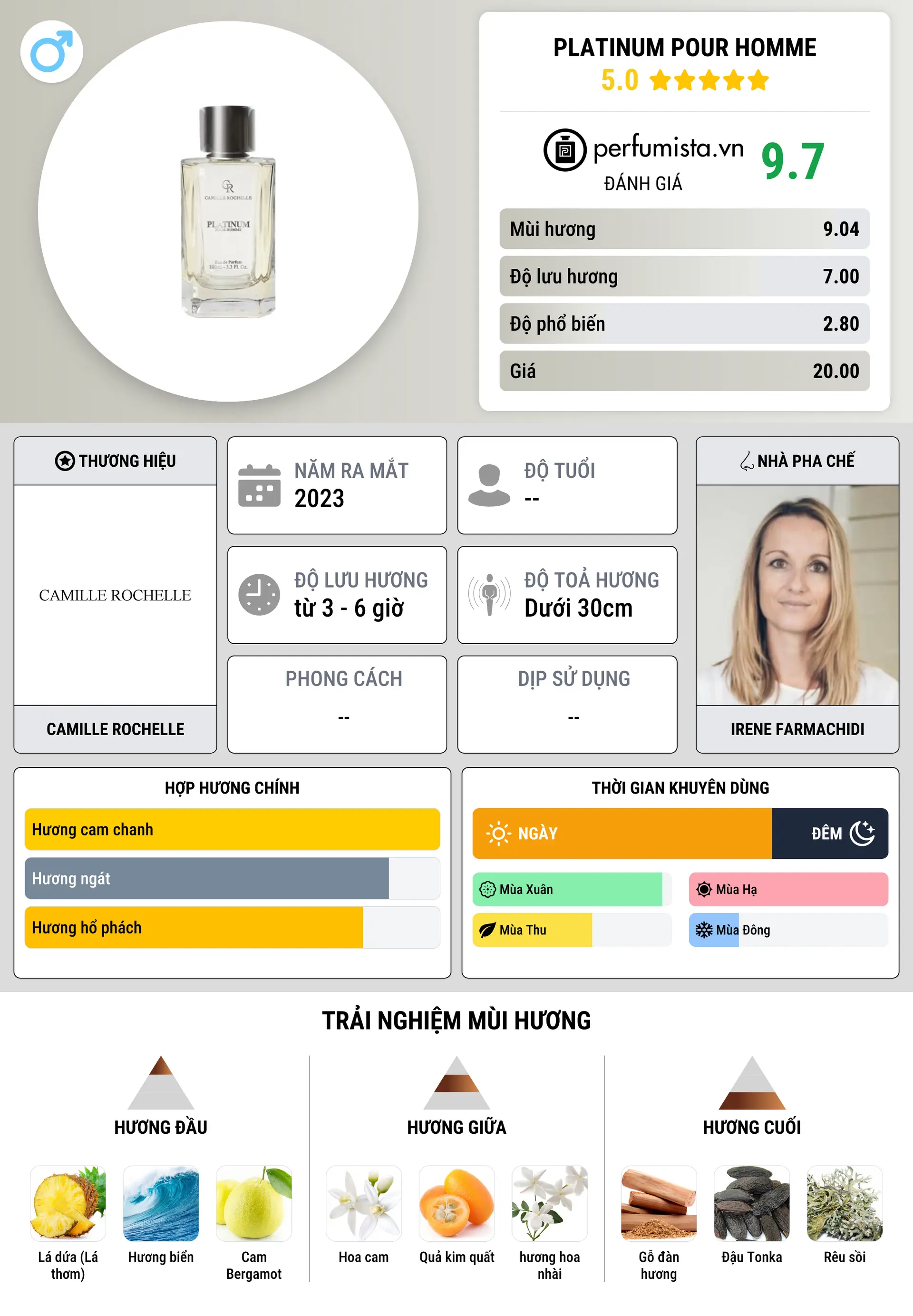 Thông tin chi tiết Platinum Pour Homme