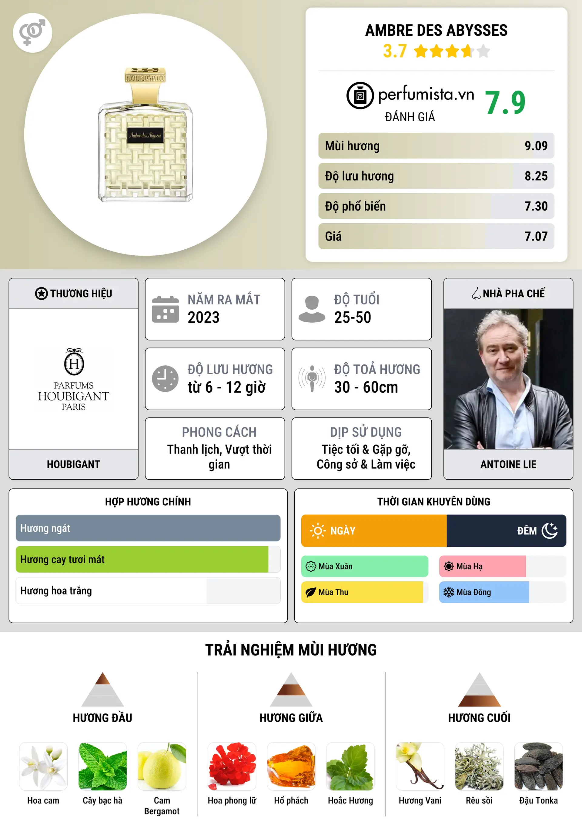 Thông tin chi tiết Ambre des Abysses