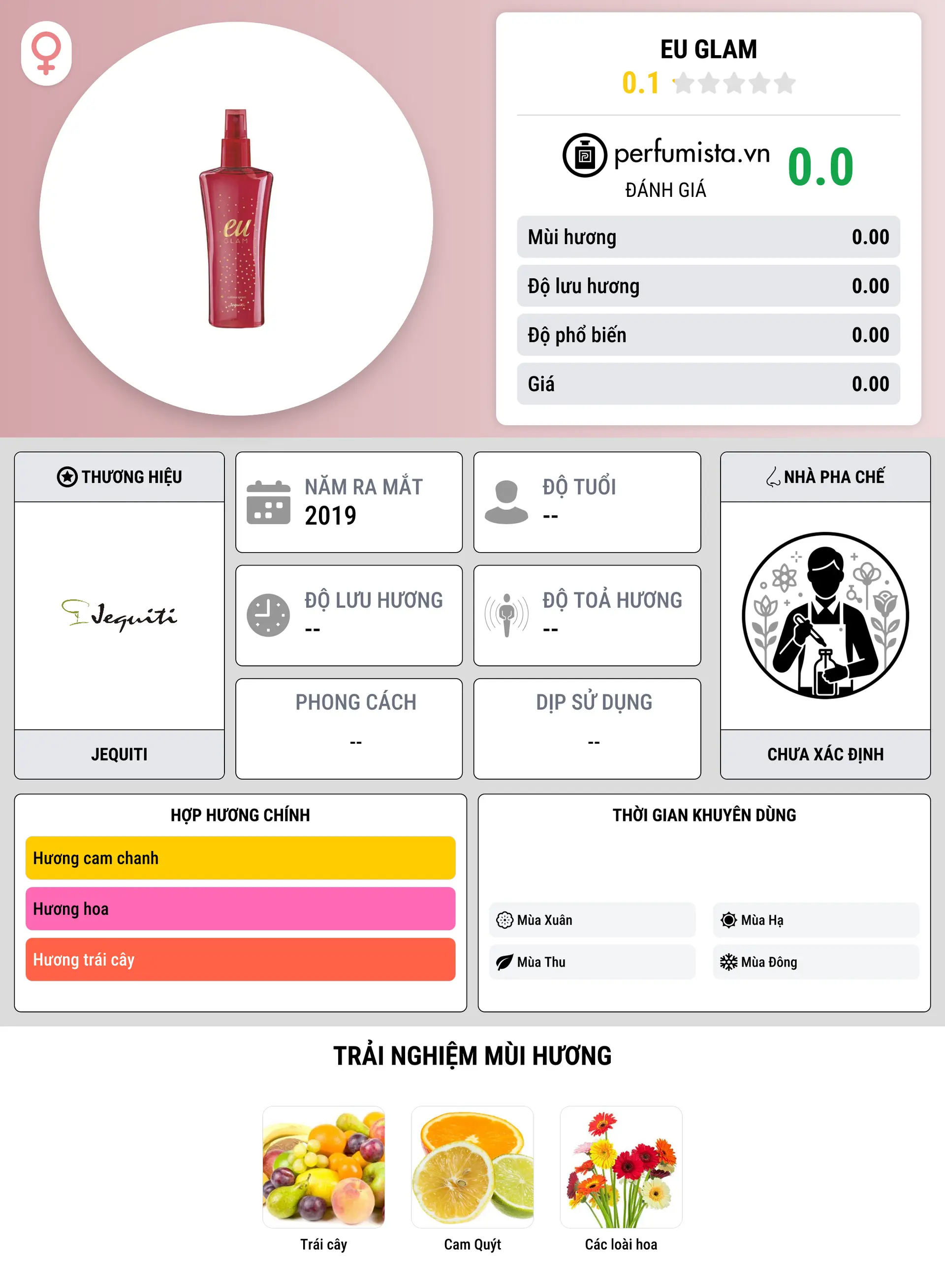 Thông tin chi tiết Eu Glam