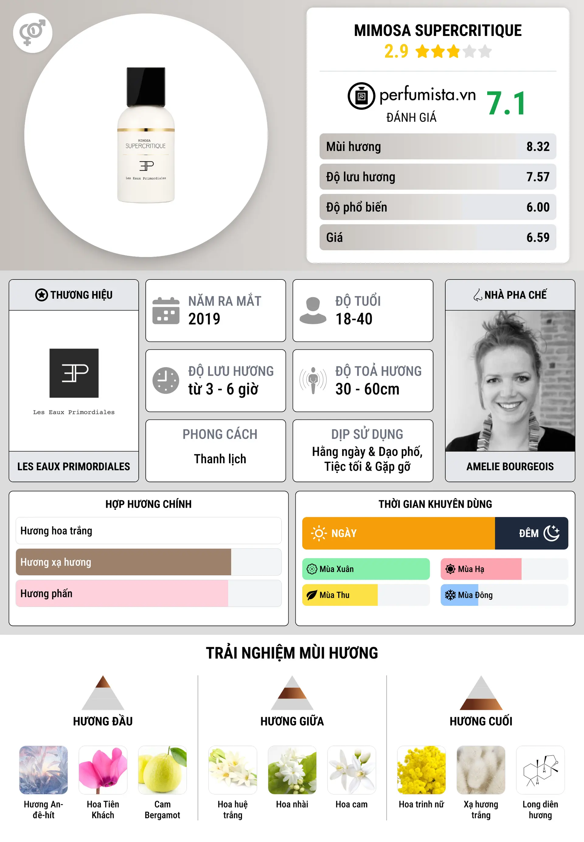 Thông tin chi tiết Mimosa Supercritique