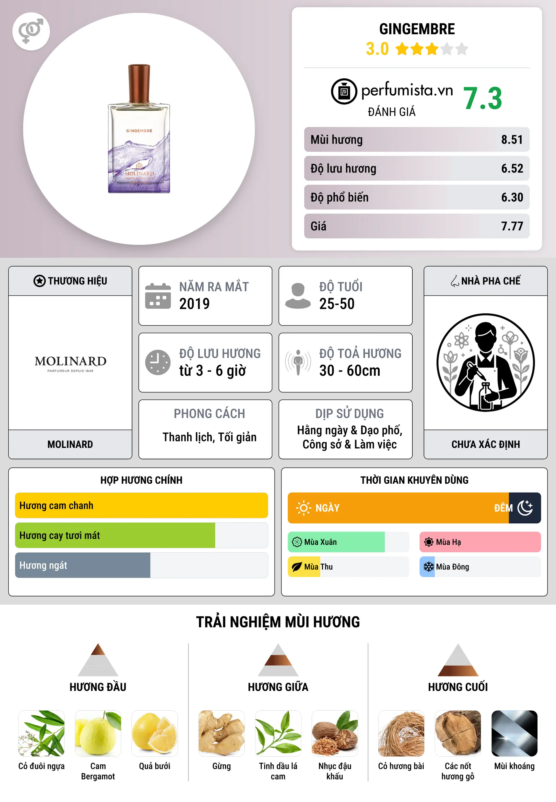 Thông tin chi tiết Gingembre