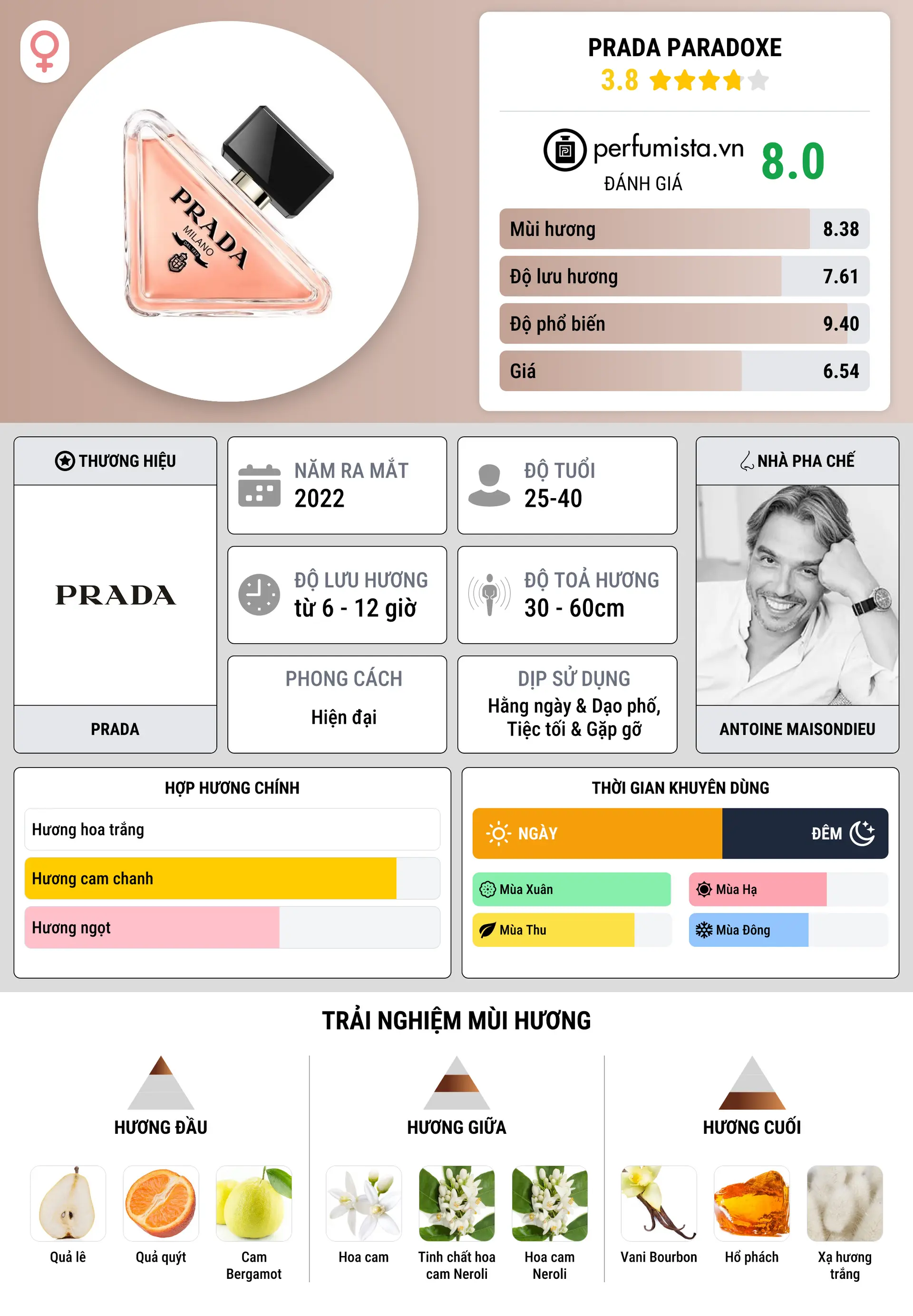 Thông tin chi tiết Prada Paradoxe