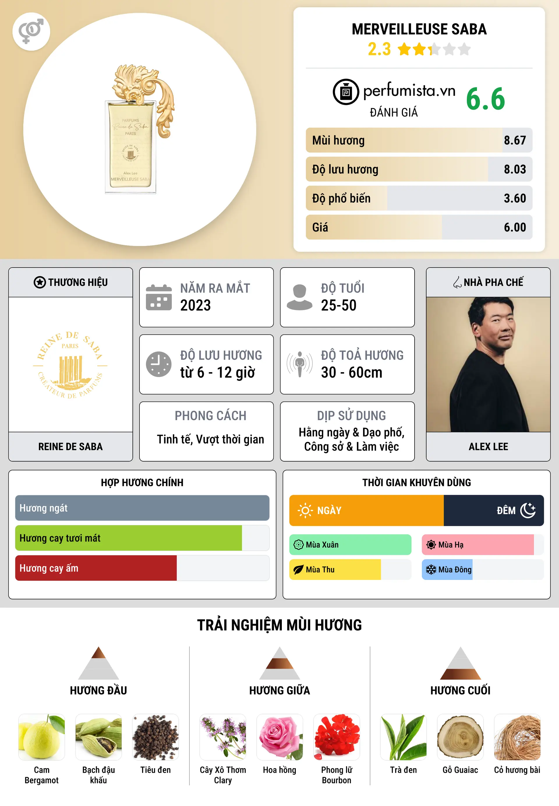 Thông tin chi tiết Merveilleuse Saba