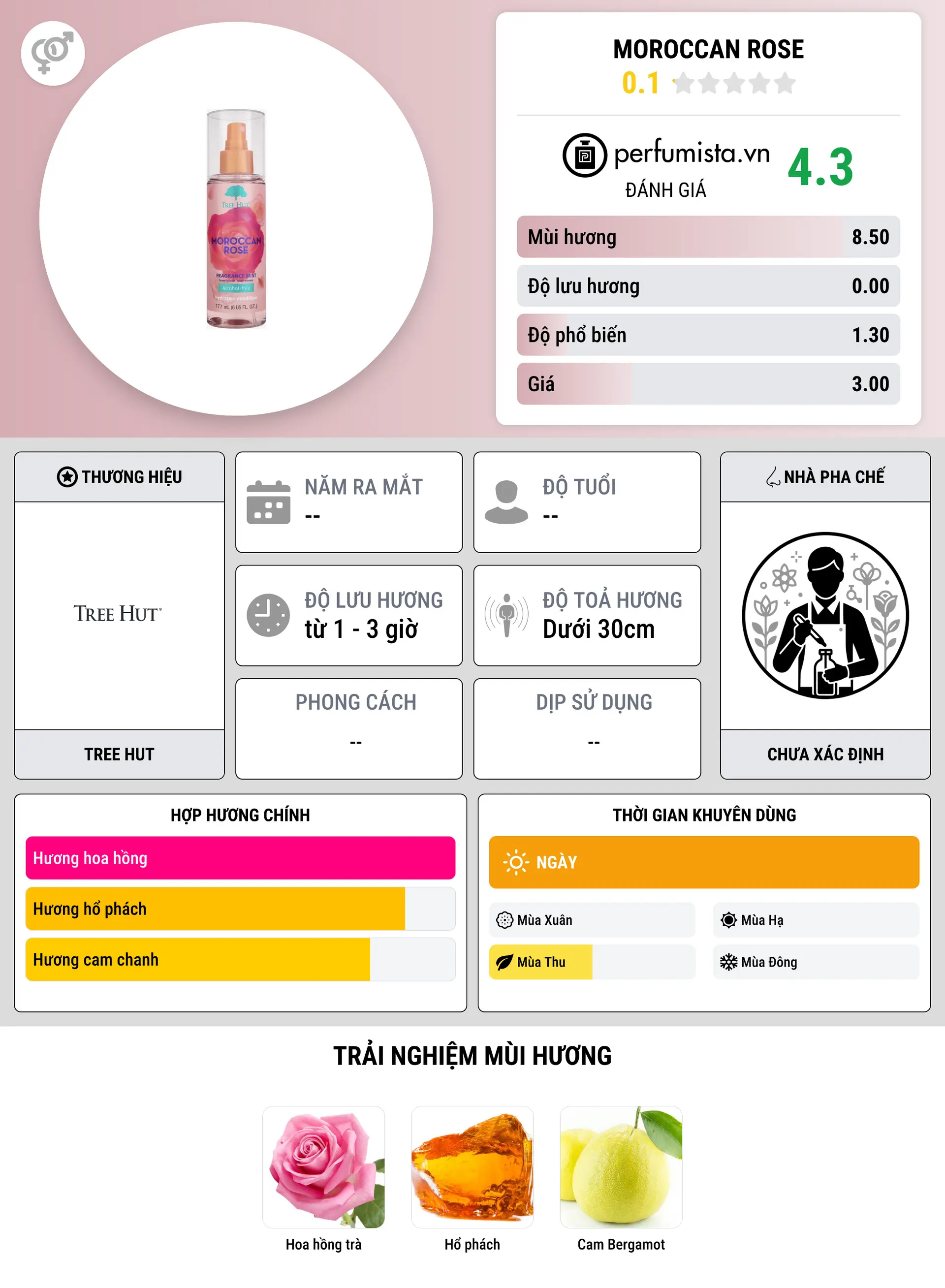 Thông tin chi tiết Moroccan Rose