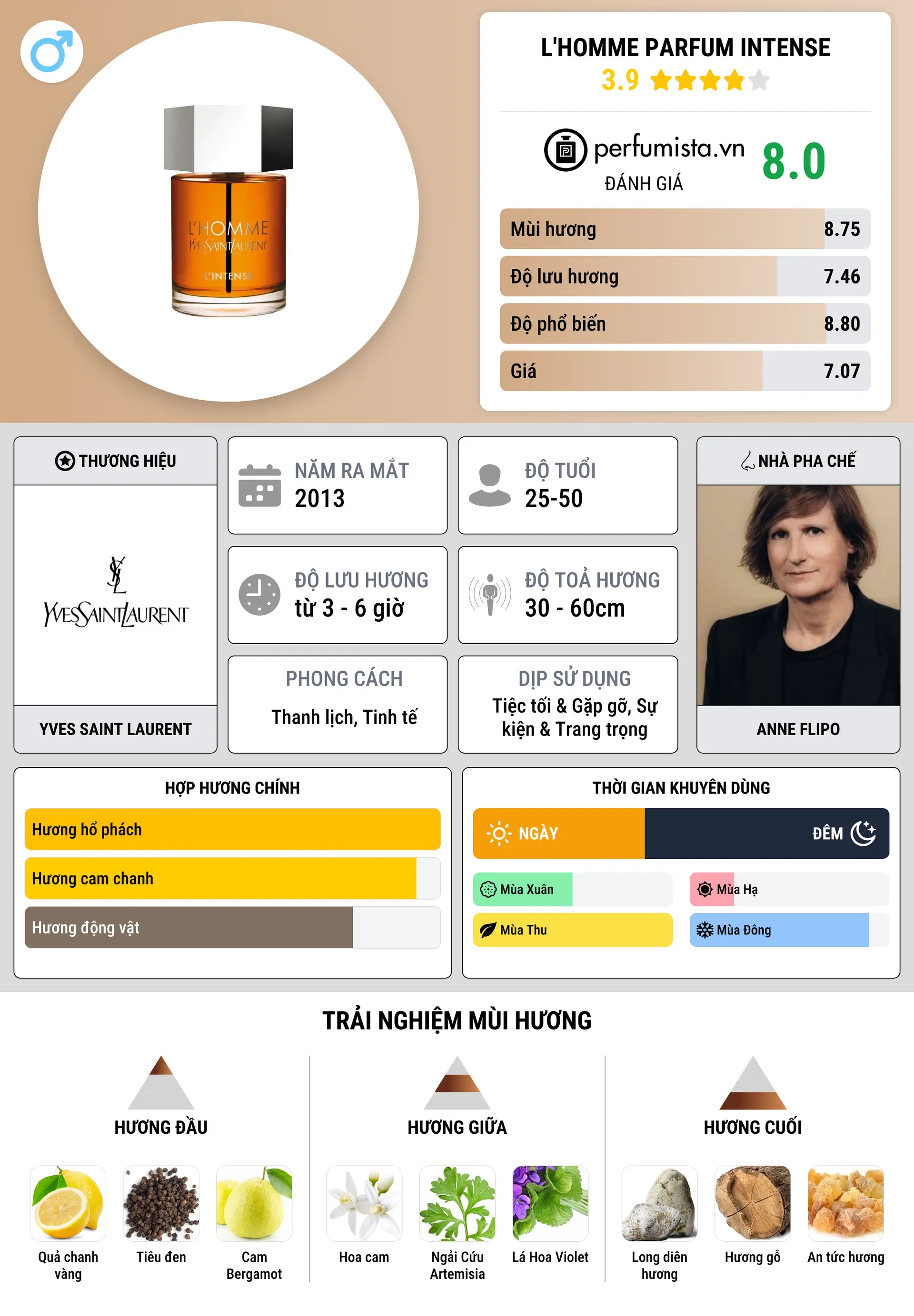 Thông tin chi tiết L'Homme Parfum Intense