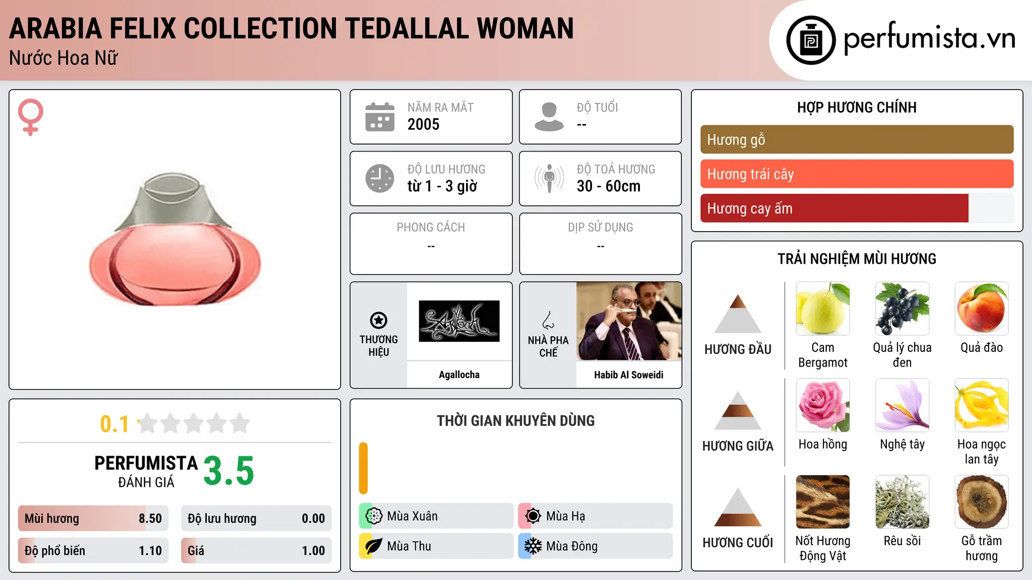 Thông tin chi tiết Arabia Felix Collection Tedallal Woman