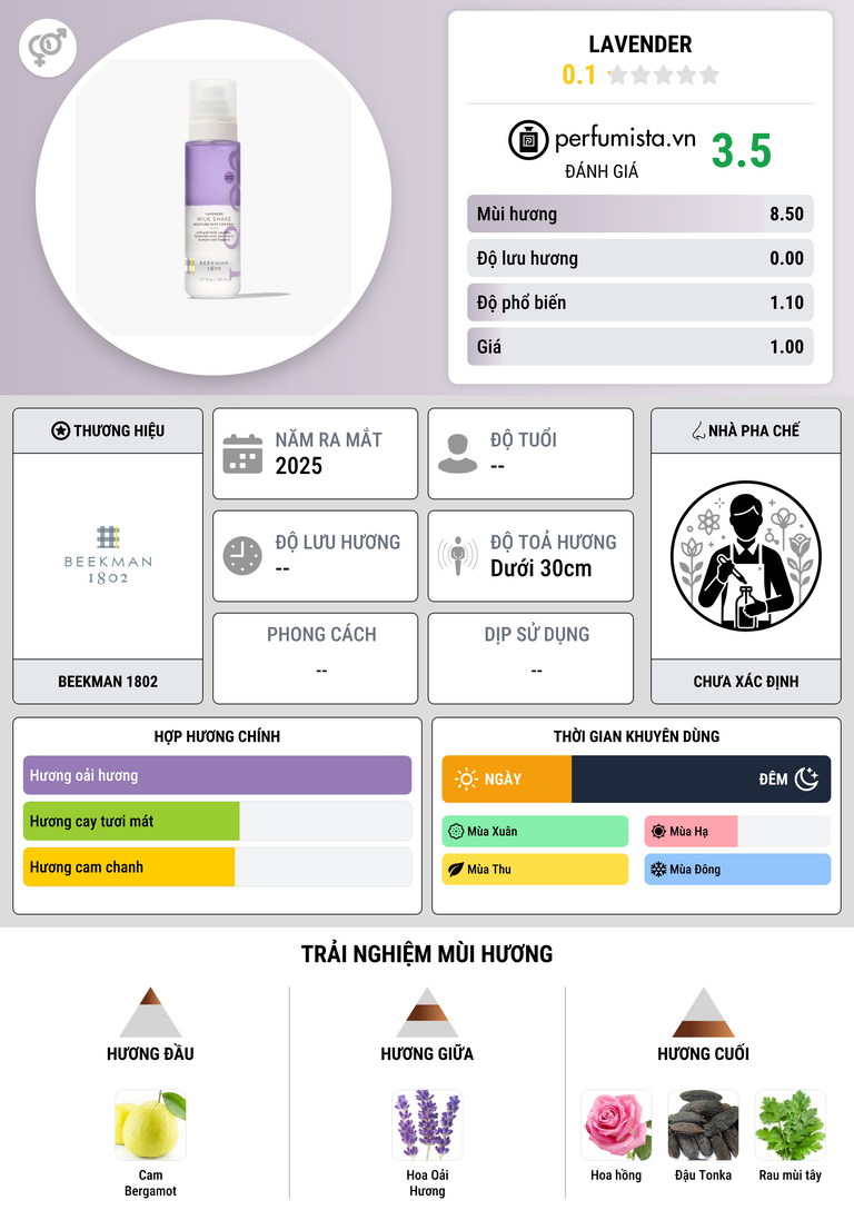 Thông tin chi tiết Lavender