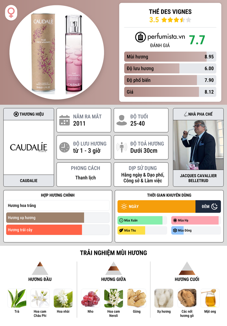 Thông tin chi tiết Thé Des Vignes