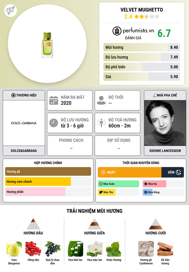 Thông tin chi tiết Velvet Mughetto