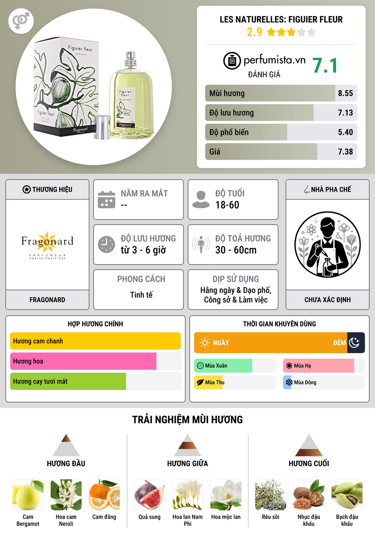 Thông tin chi tiết Les Naturelles: Figuier fleur