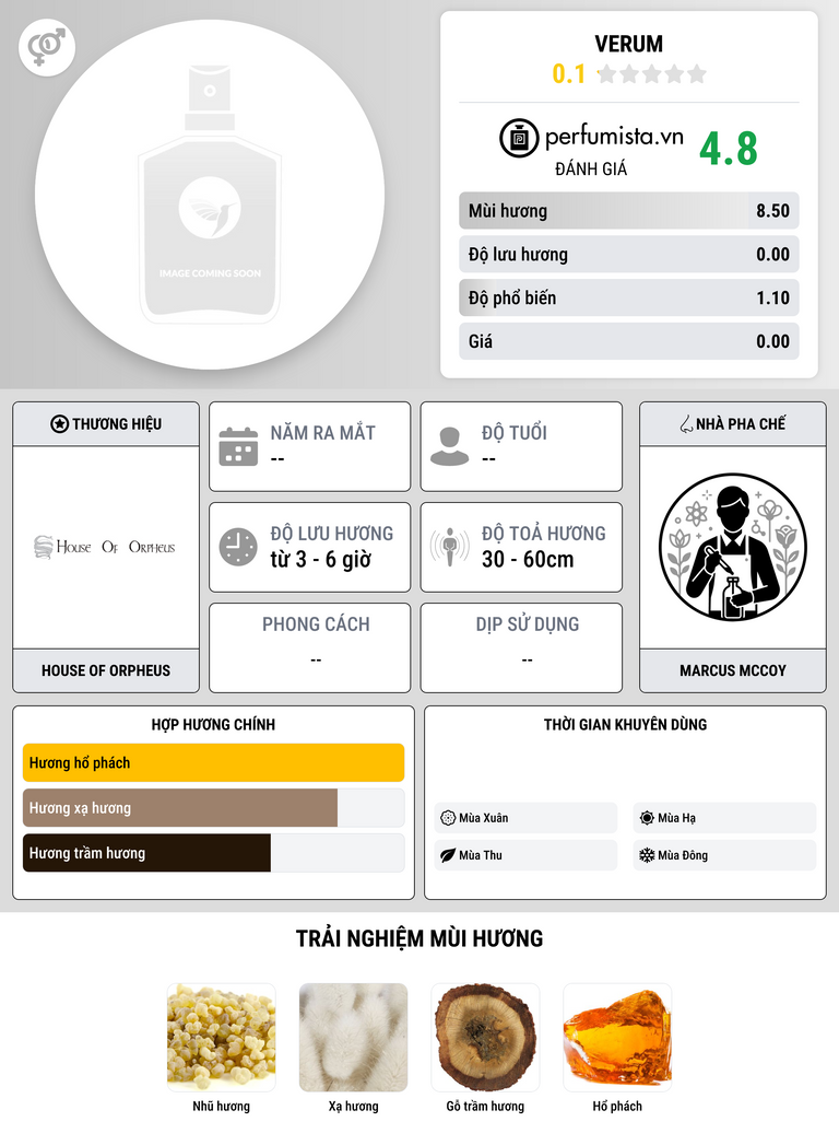 Thông tin chi tiết Verum