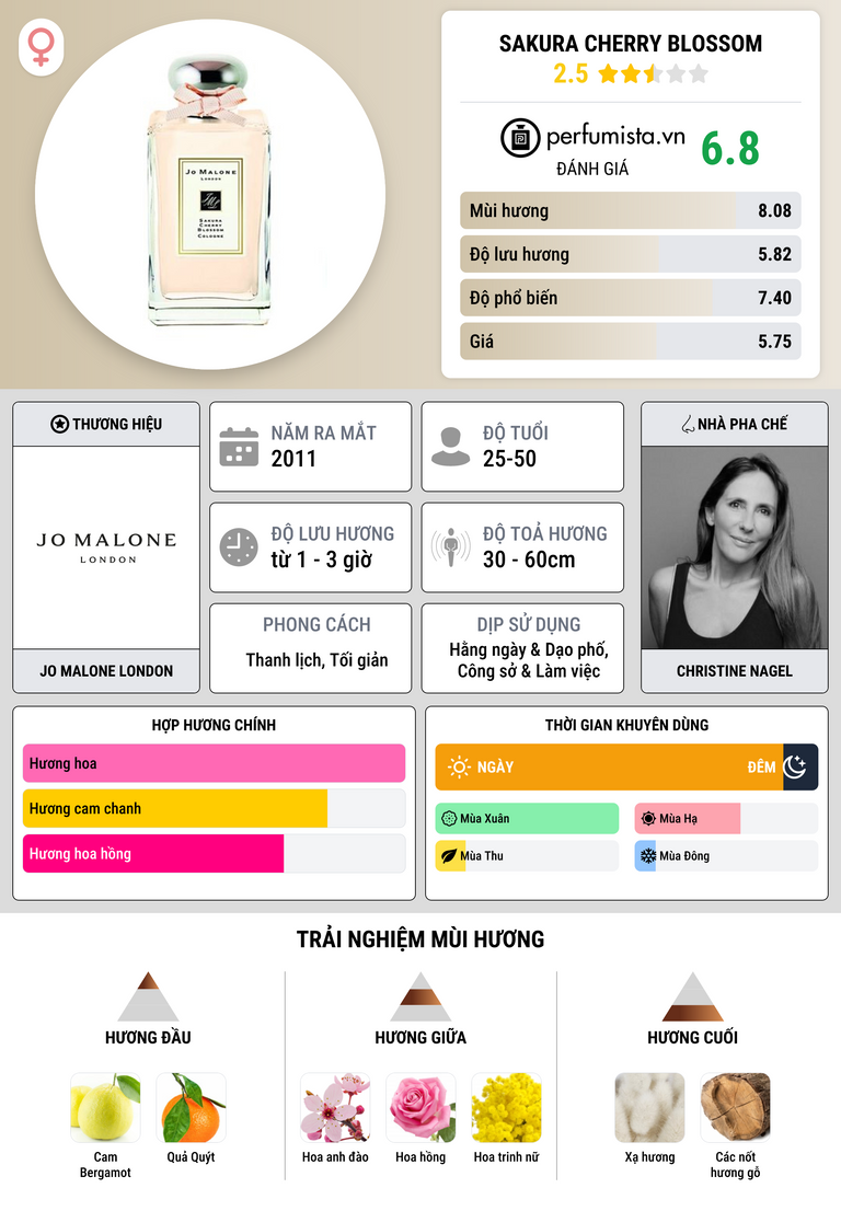 Thông tin chi tiết Sakura Cherry Blossom