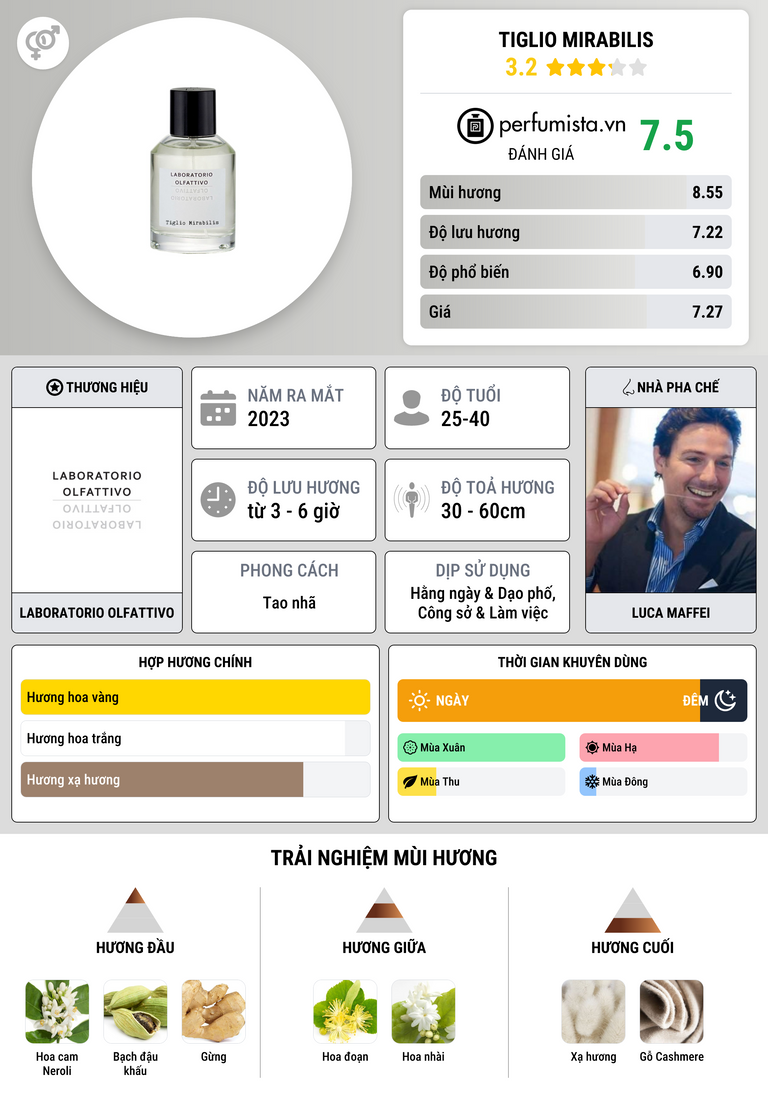 Thông tin chi tiết Tiglio Mirabilis