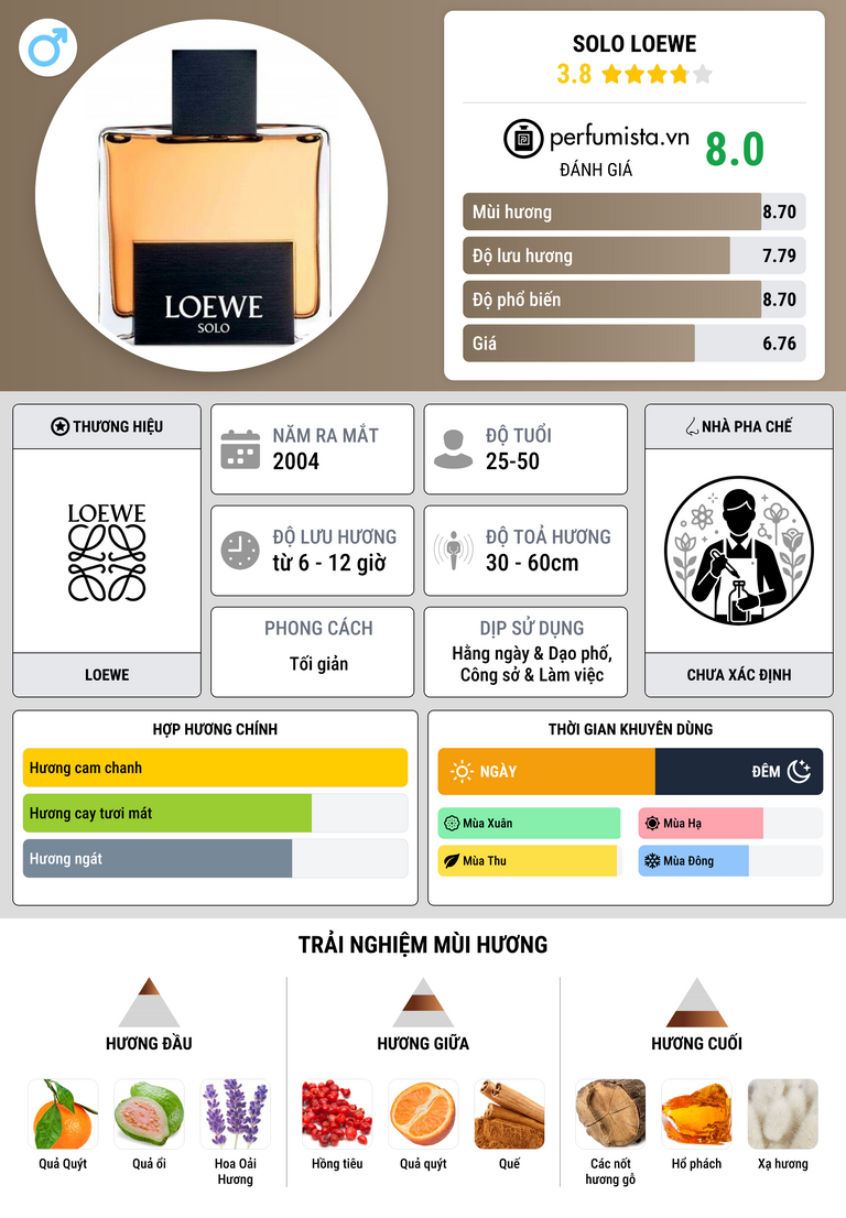 Thông tin chi tiết Solo Loewe