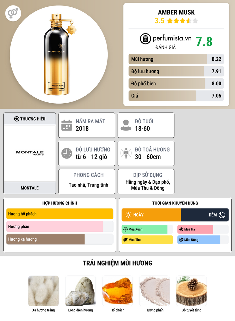 Thông tin chi tiết Amber Musk