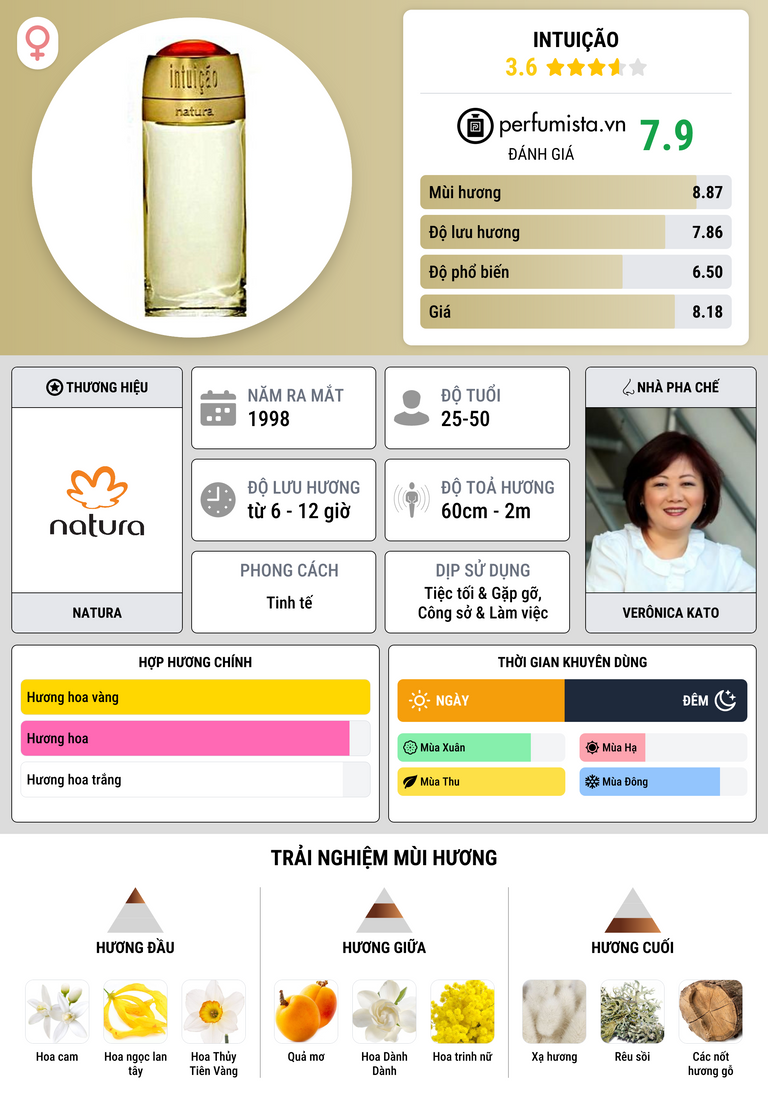 Thông tin chi tiết Intuição