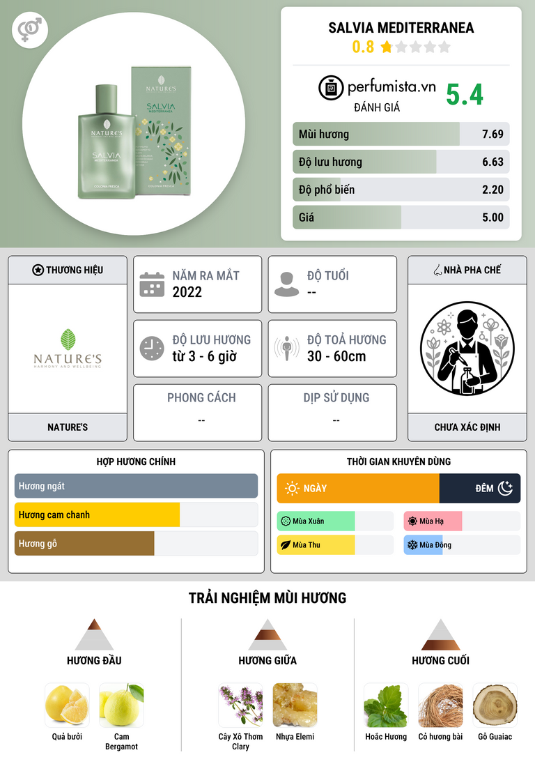 Thông tin chi tiết Salvia Mediterranea