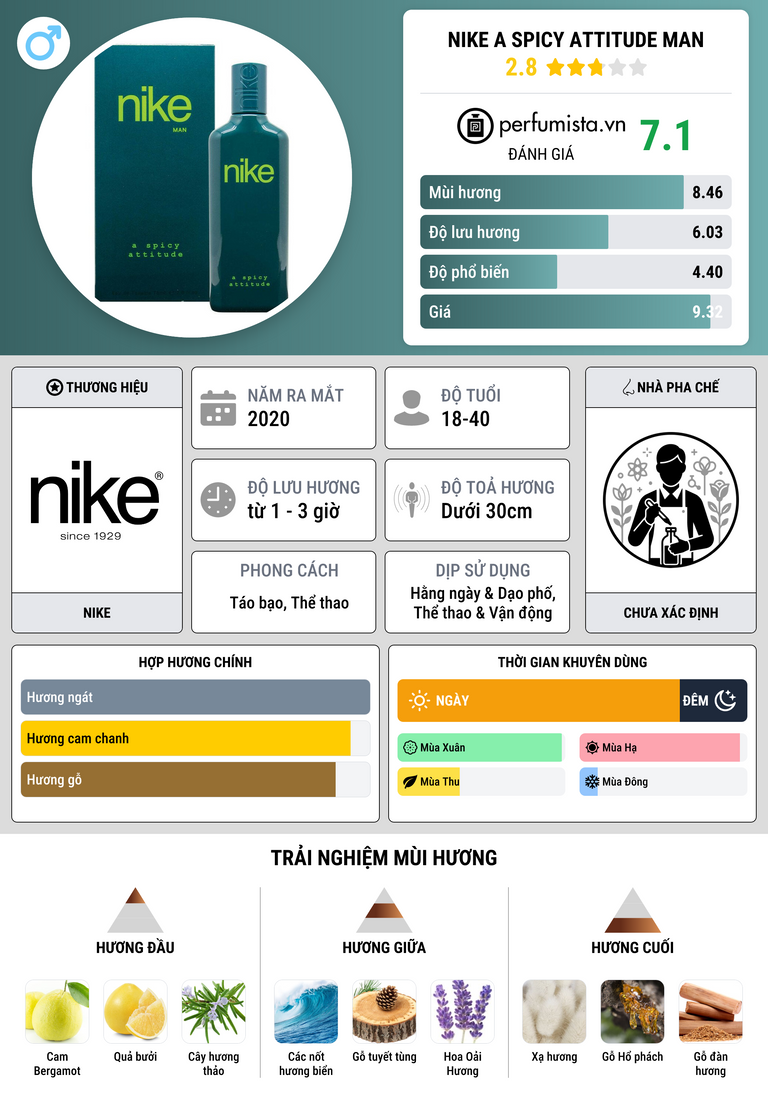 Thông tin chi tiết Nike A Spicy Attitude Man
