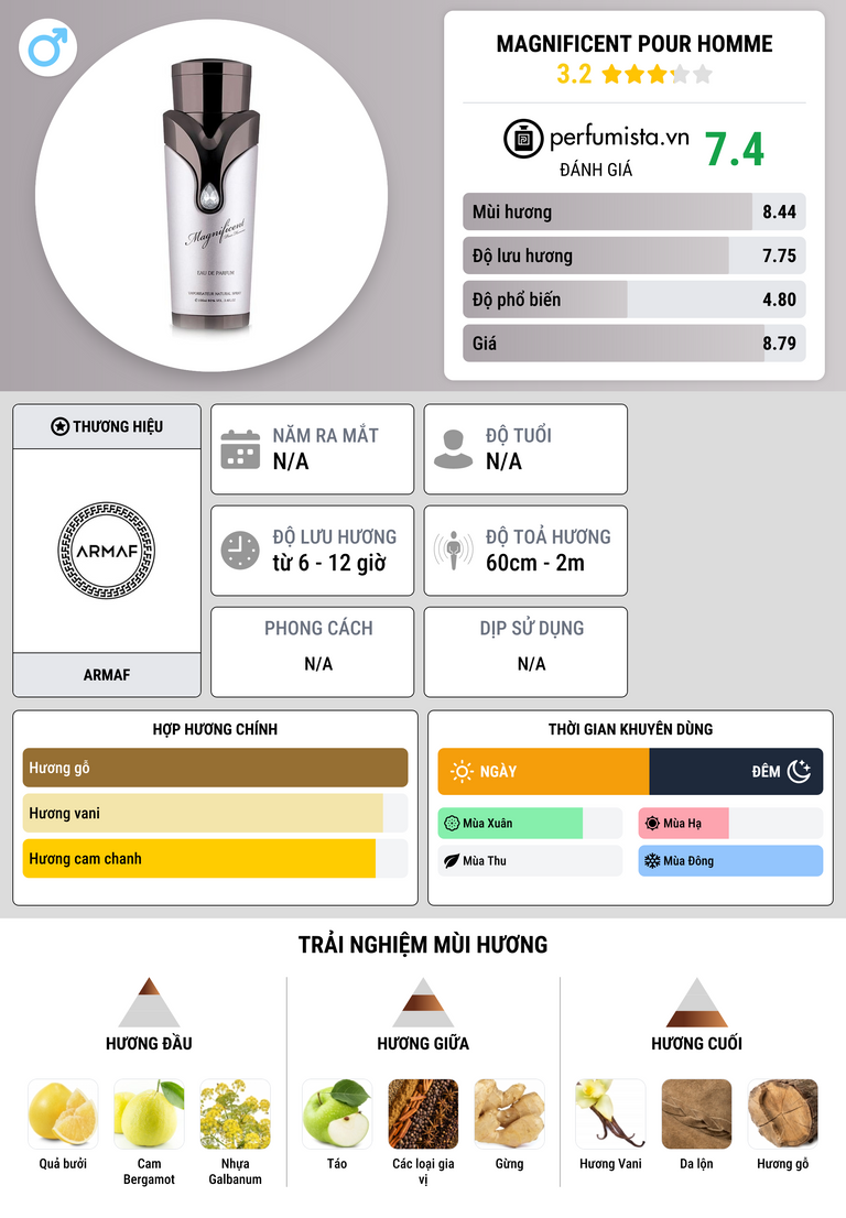 Thông tin chi tiết Magnificent Pour Homme